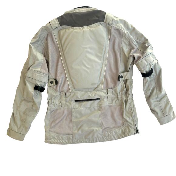 Olympia Moto Sports Airglide 3 Mesh Motorcycle Jacket Gray Size M Cordura Armor - Picture 3 of 14